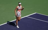 Elena Rybakina at the 2023 BNP Paribas Open.